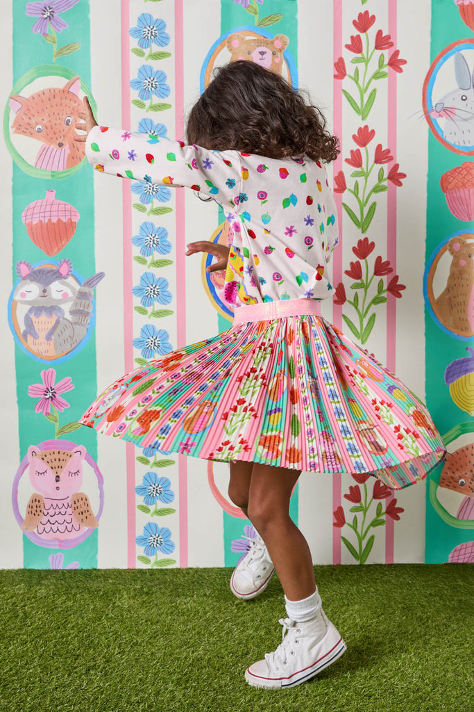 KIDS SHIRRING WAIST SKIRT 4-10 BY THE MEADOW main image 1