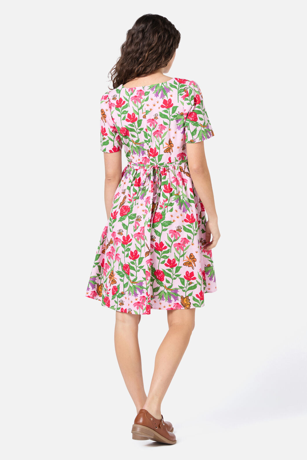Princess Highway - Garden Party Smock Dress - soft-pink