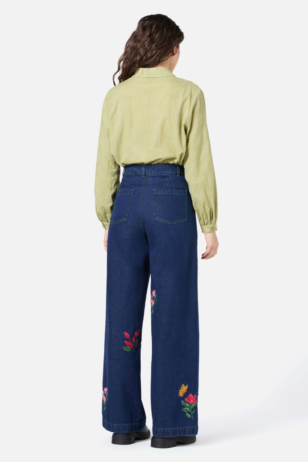 Princess Highway - Garden Party Emb Jean - blue-denim