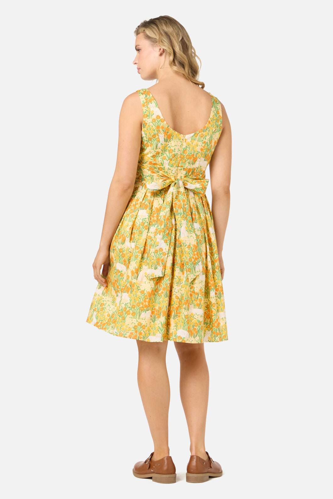 Princess Highway - Cat & Flora Sun Dress - orange
