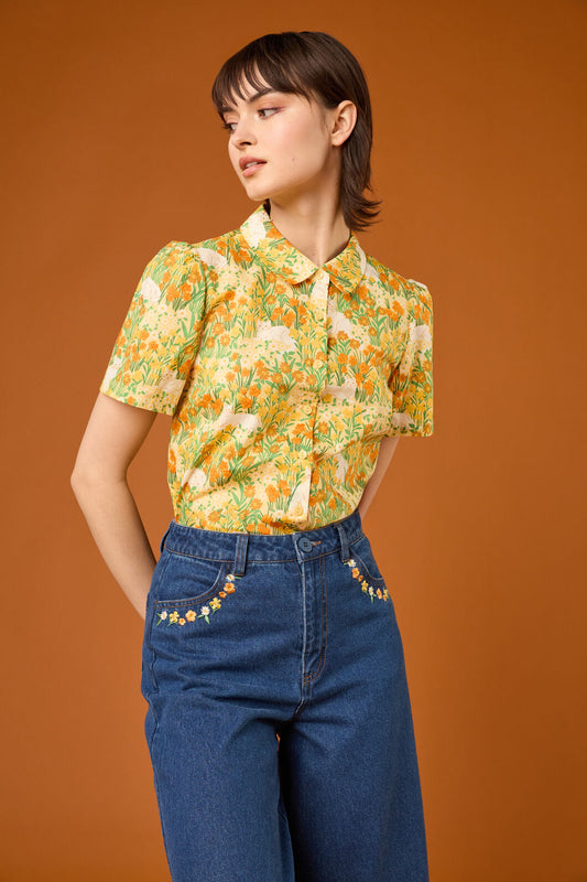 Princess Highway - Cat & Flora Blouse - orange