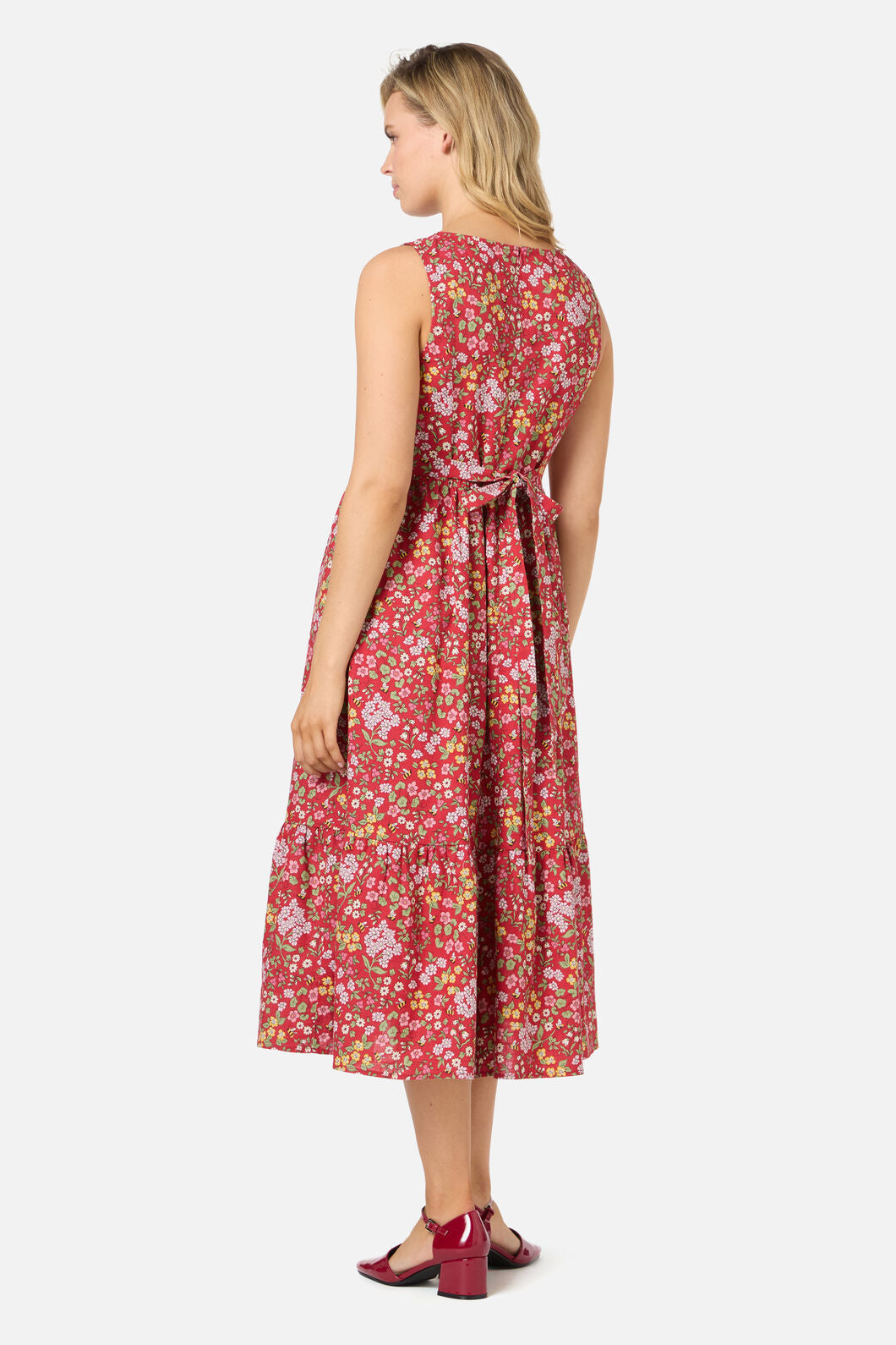 Princess Highway - Libby Bee Ditsy Midi Dress - red