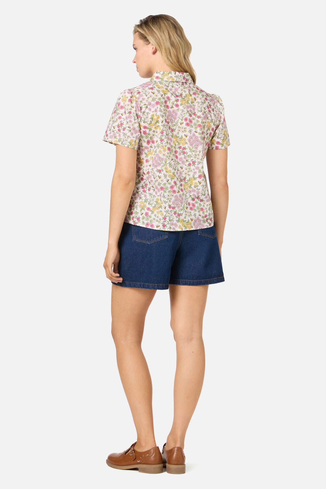 Princess Highway - Libby Bee Ditsy Shirt - cream