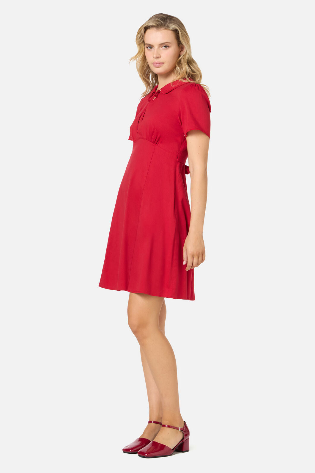Princess Highway - Josie Sweet Collar Tea Dress - red