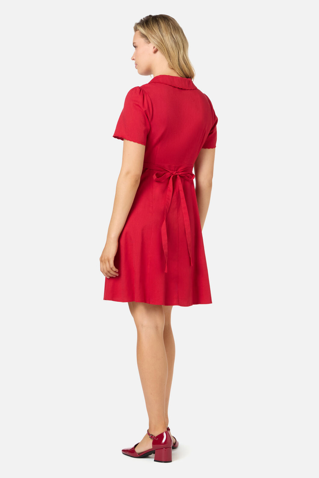 Princess Highway - Josie Sweet Collar Tea Dress - red