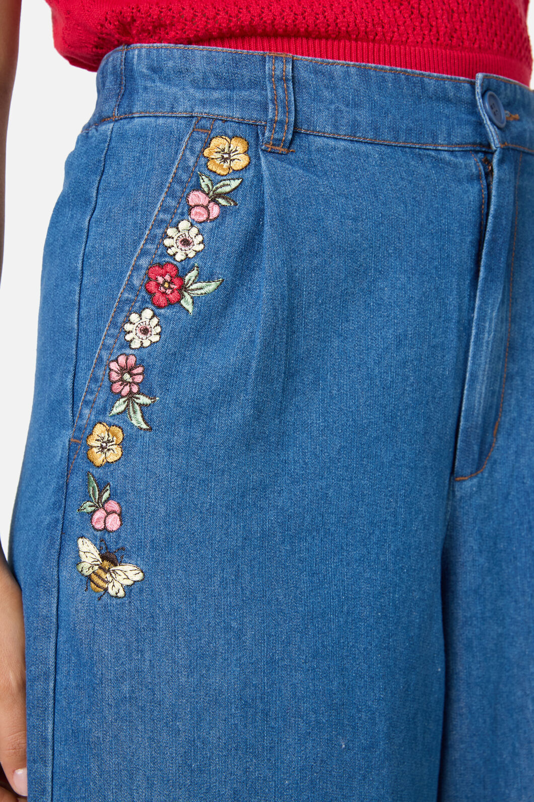 Princess Highway - Libby Bee Denim Culotte - blue-denim