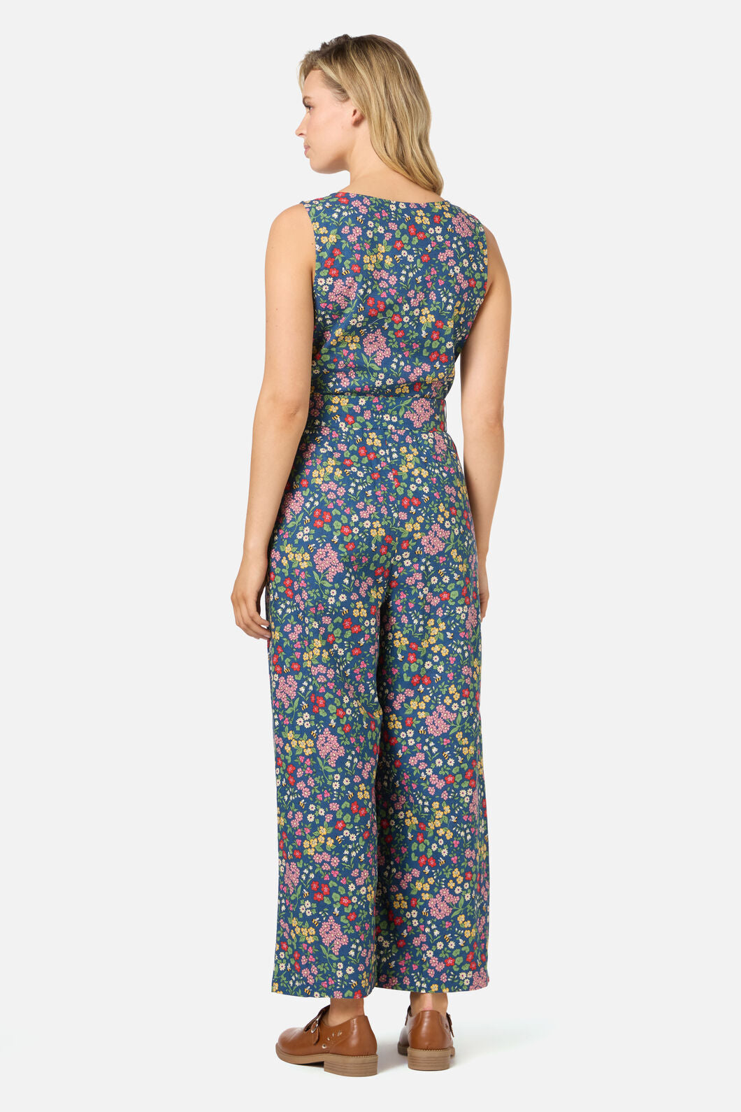 Princess Highway - Libby Bee Ditsy Jumpsuit - blue