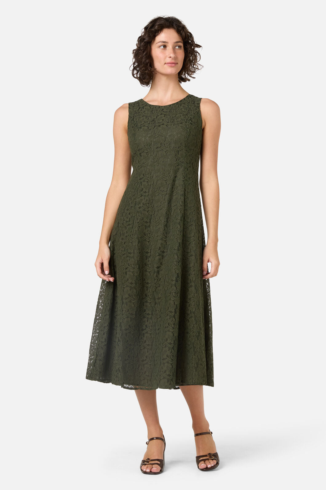 open lace back dress Amara Lace Midi Dress – Princess Highway