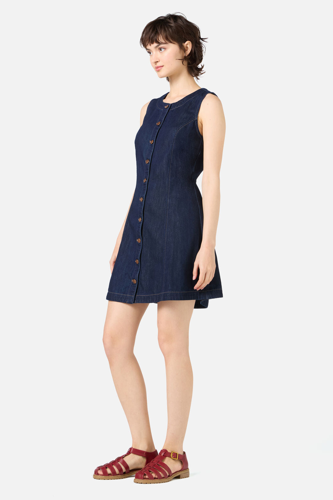 Princess Highway - Camille Denim Mini Dress - blue-denim