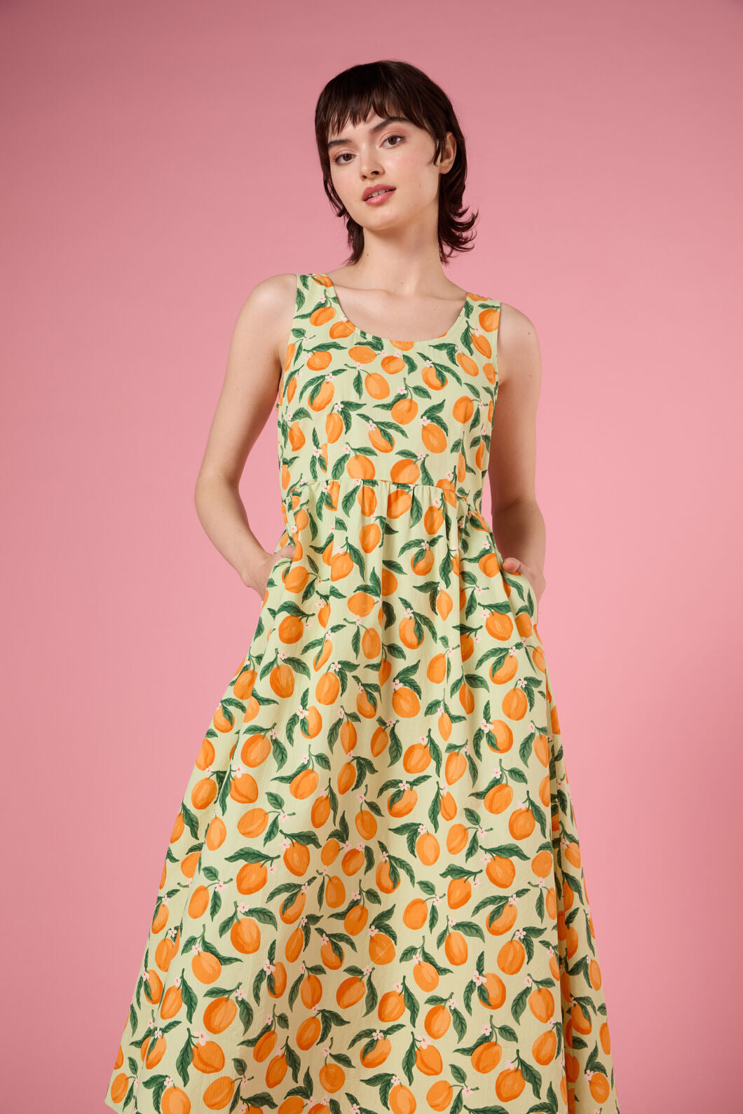Princess Highway - Apricots Gathered Midi Dress - green