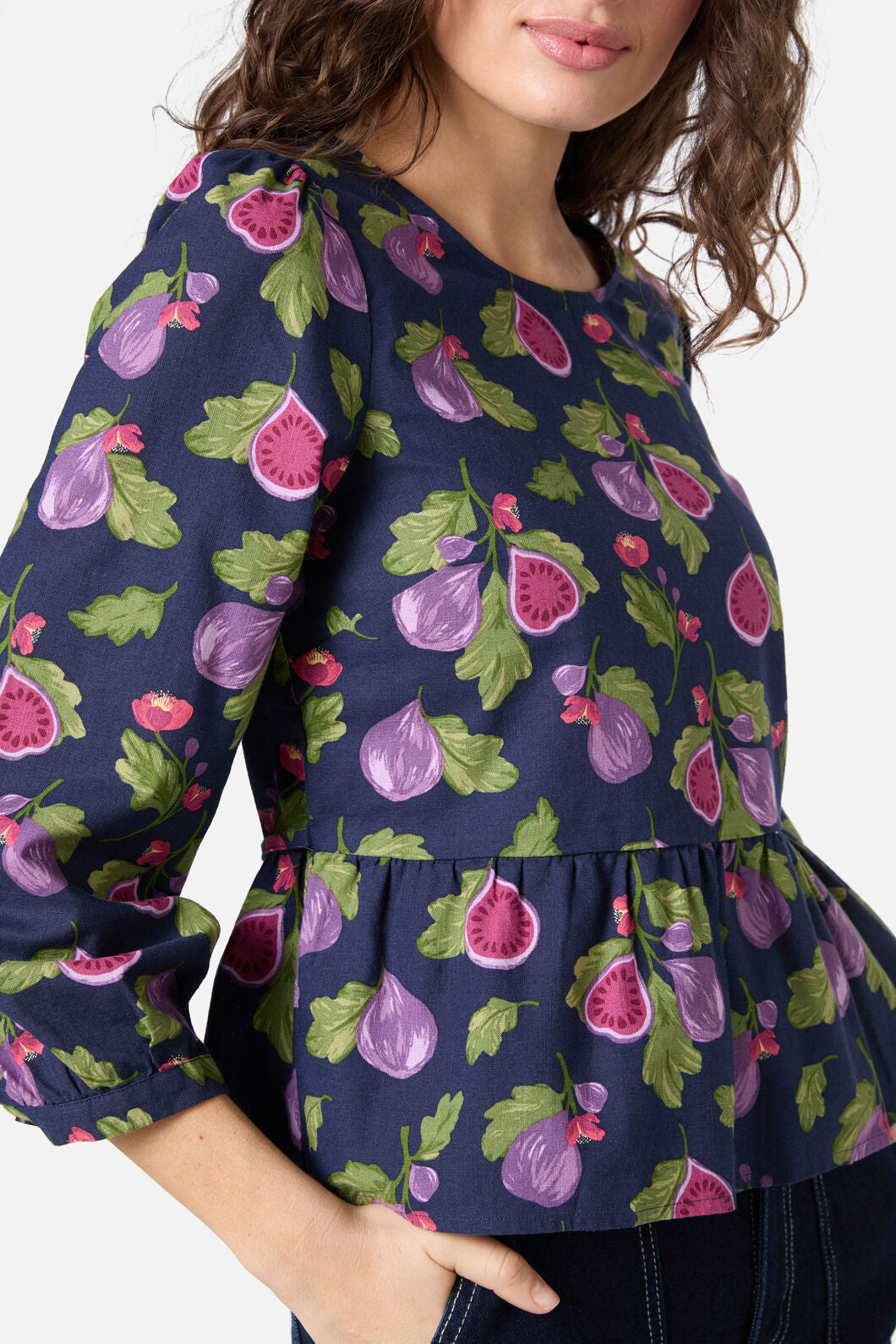 Princess Highway - Fig Smock Top - navy