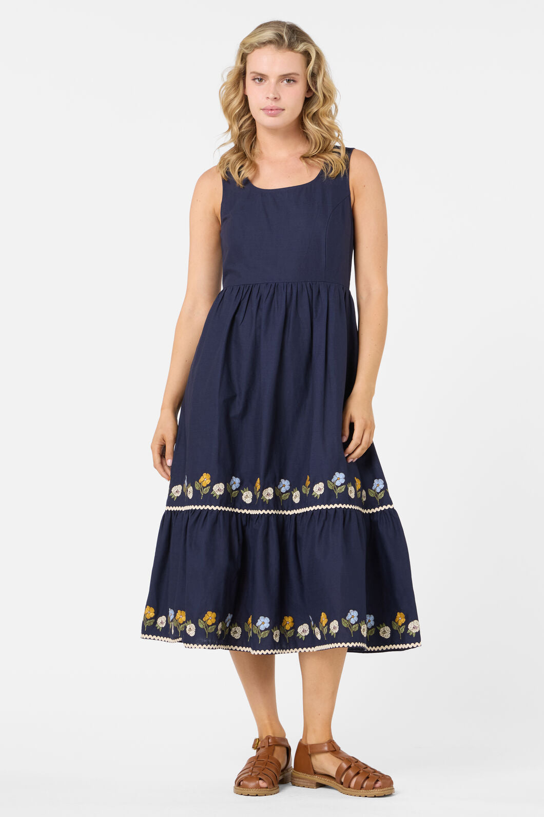 princess highway midi dress Blooms Embroidered Midi Dress – Princess Highway