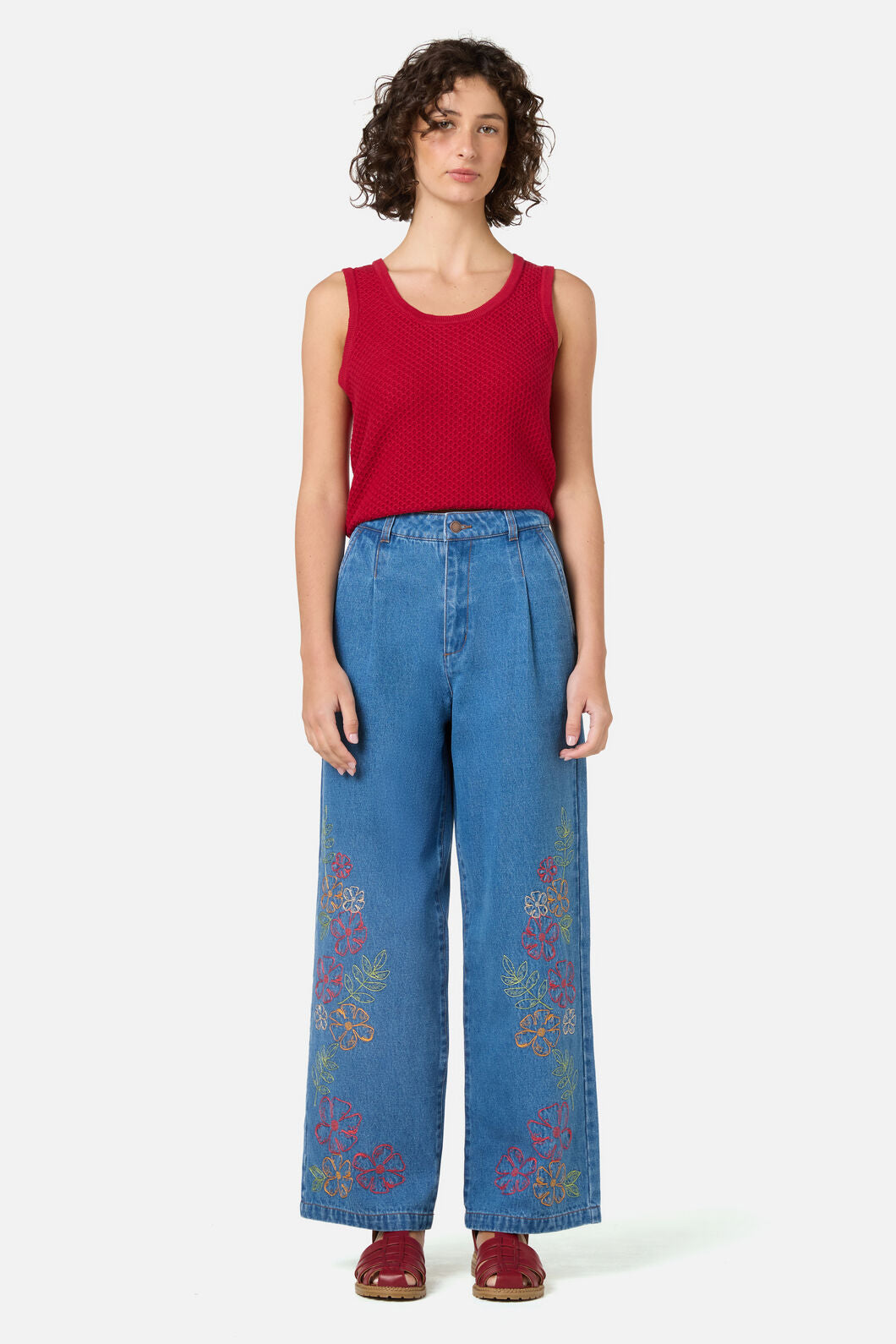 Alexa Flower Embroidered Jean – Princess Highway