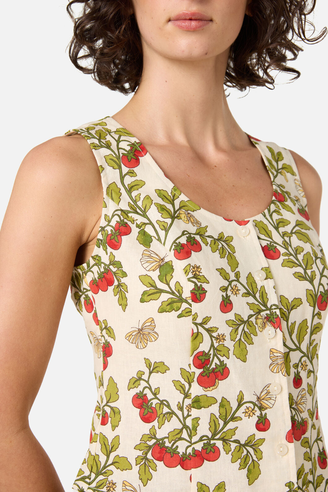 Princess Highway - Cherry Tomatoes Corset Top - cream
