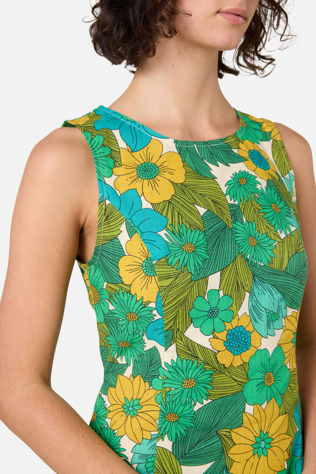 Princess Highway - Nellie 70'S Floral Shift Dress - green