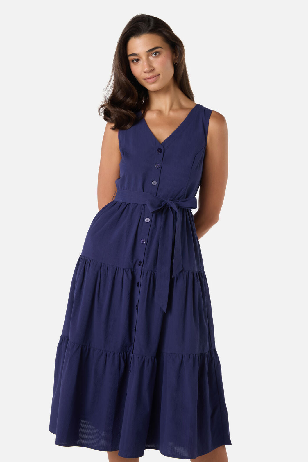 Viola Button Down Midi Dress – Princess Highway