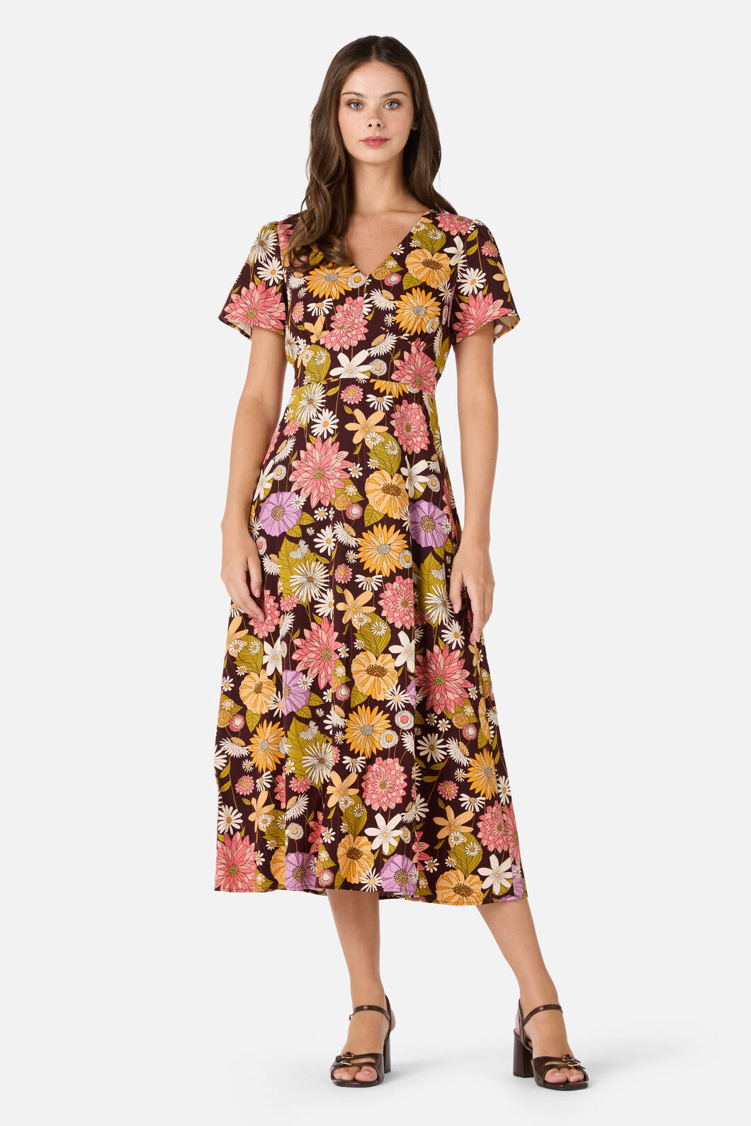 princess highway floral dress Abby Wrap Dress  Princess Highway