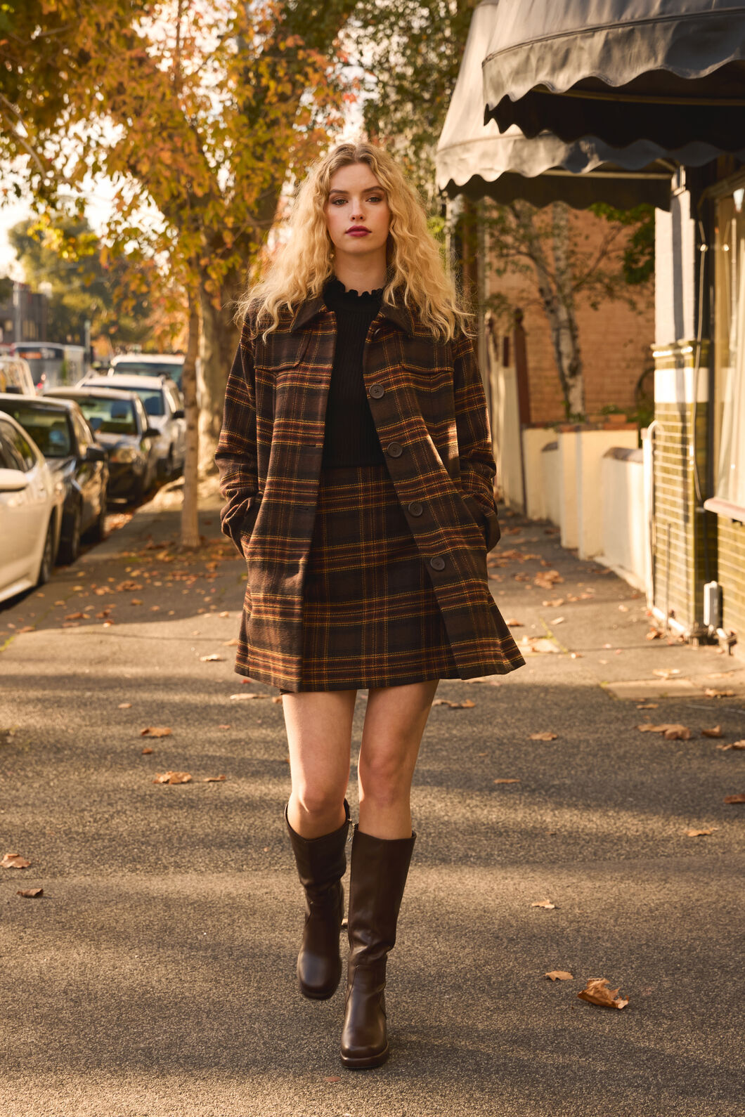 Wilma Check Mini Skirt – Princess Highway