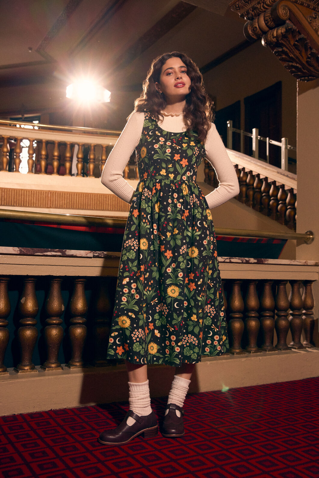 princess highway dresses Midnight Garden Midi Dress – silhouette: print shop NOGIS 6Pcs Boho Dresser Size:8.5 US