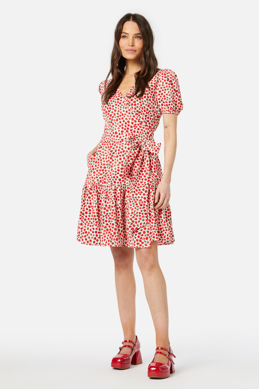 princess highway wrap dress Viva Floral Midi Wrap Dress Princess Highway