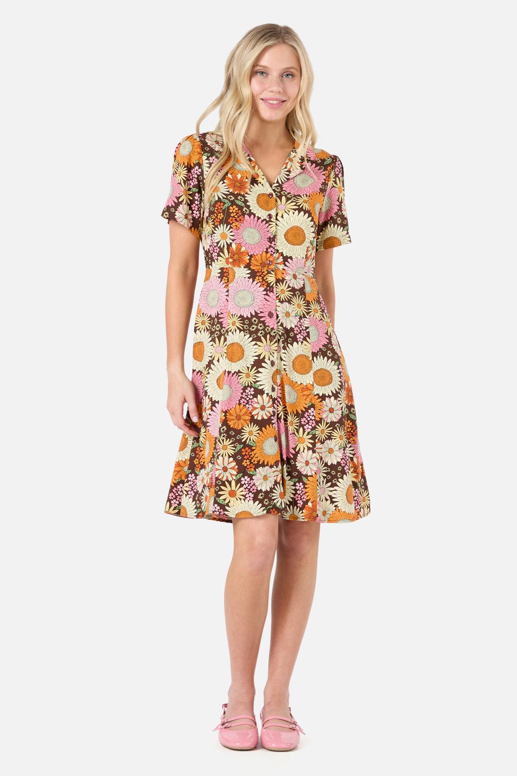 Viva Floral Shirt Dress – Princess Highway - Main Image