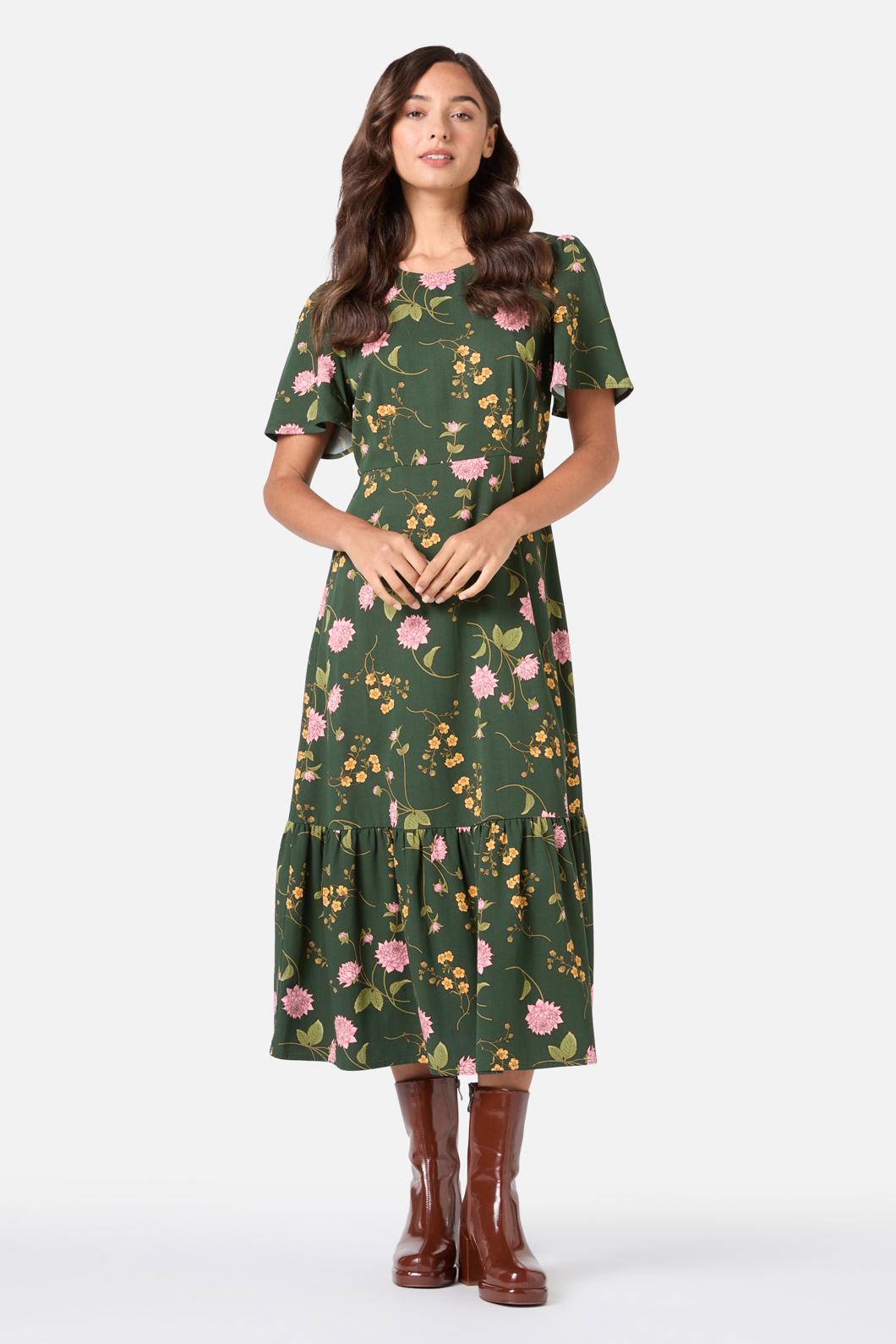 Esmerelda Floral Midi Dress – Princess Highway - Main Image