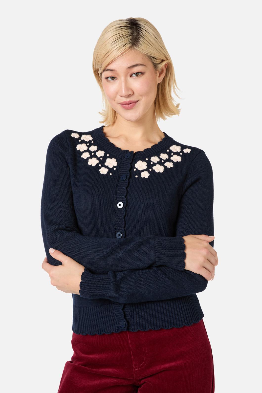 Meg Daisy Embroidered Cardigan AU