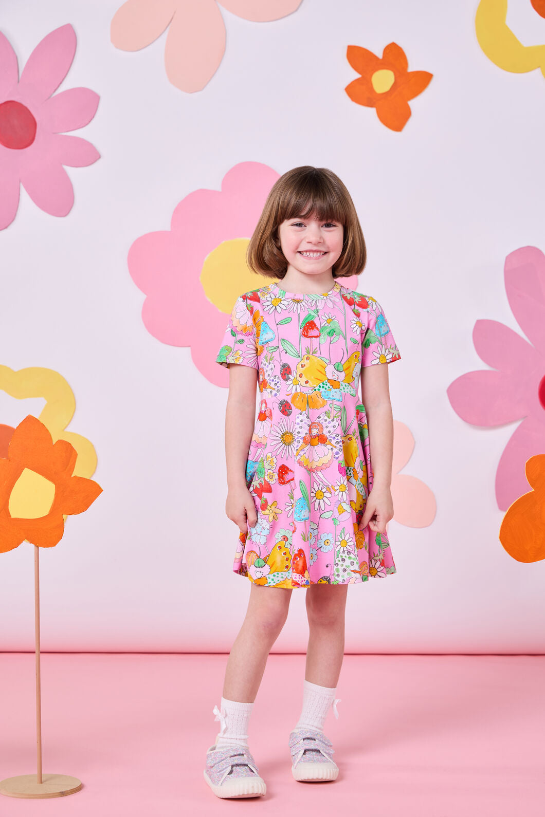 kids skater dress Iveyrtf Girls Long Sleeve Princess Dress A Line Skater Dress Christmas Printed Stretchy Round Neck Casual Party Recital Daily Wear Dress for Kids(Gray