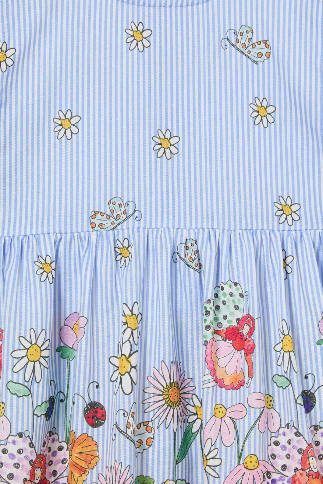 Princess Highway - Fairies Kids Border Dress - blue