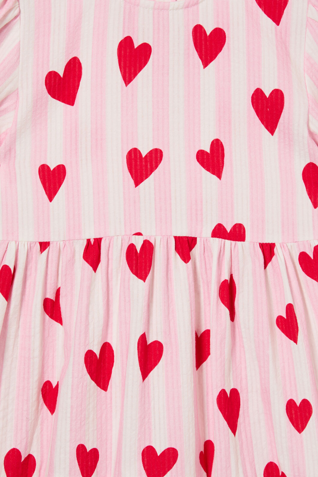Princess Highway - Heart Stripe Kids Dress - pink