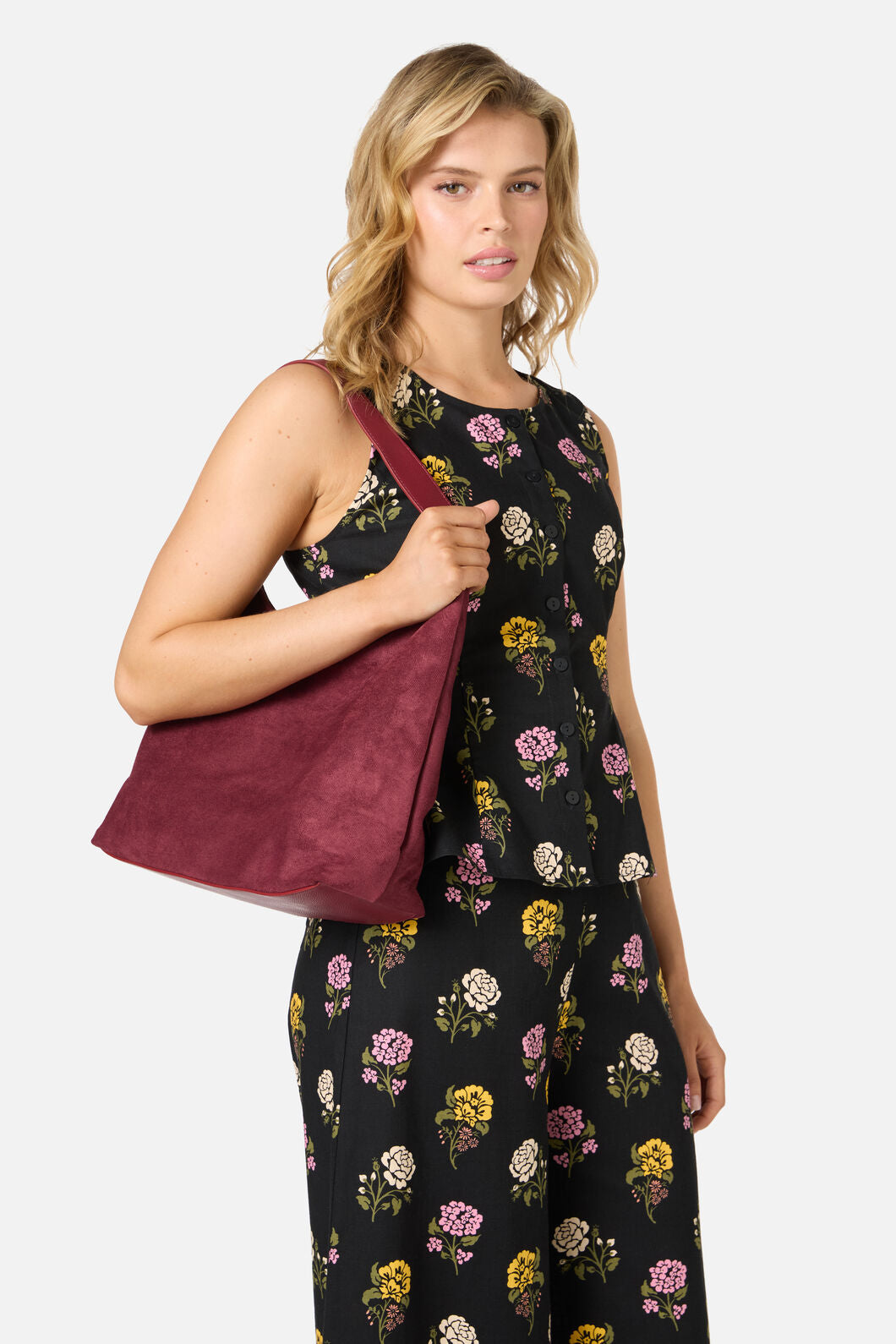 Faux Suede Slouch Bag – Princess Highway - Main Image