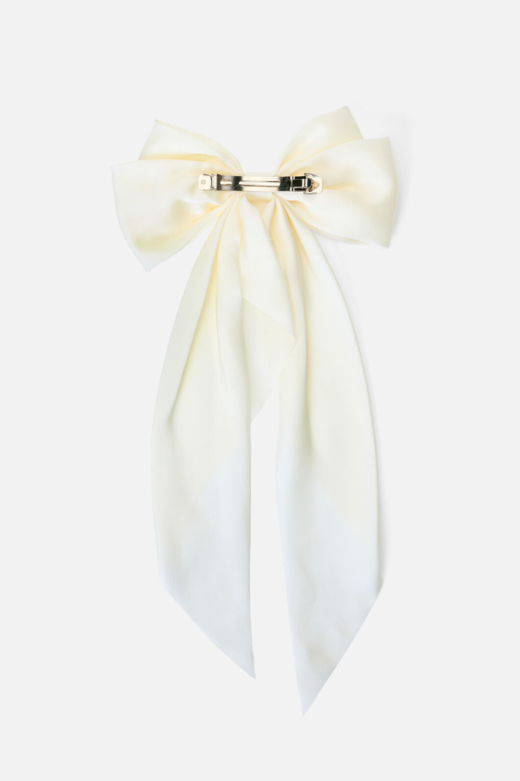 Princess Highway - Cream Long Satin Barrette Clip - cream
