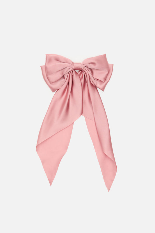 Princess Highway - Red Long Satin Barrette Clip - pink
