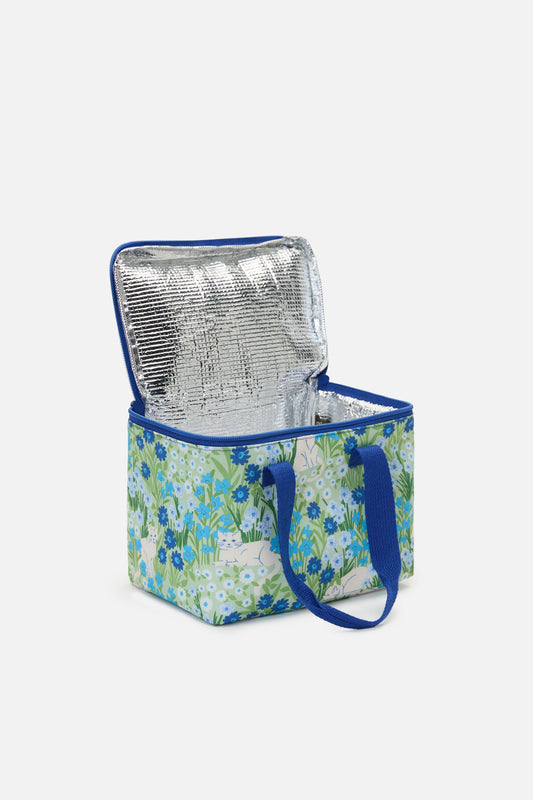 Princess Highway - Cat & Flora Lunch Bag - blue