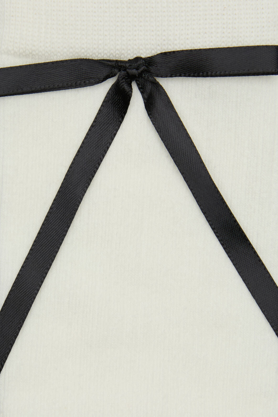 Princess Highway - White Knee High Rib Bow Sock - white