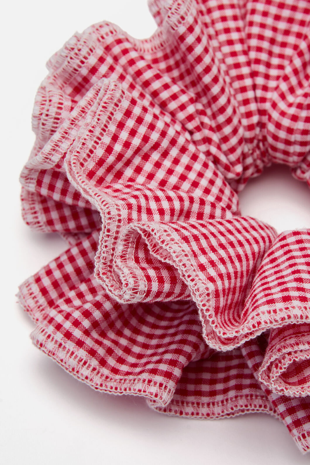 Princess Highway - Red Gingham Scrunchie - red