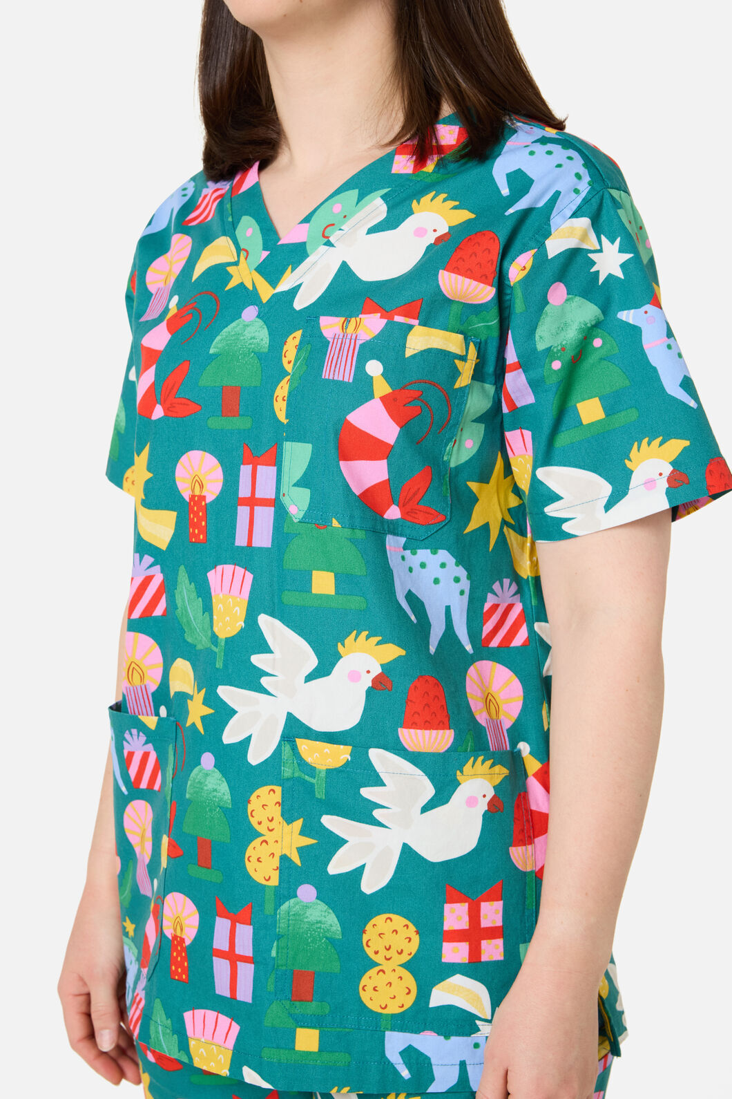 Princess Highway - WATTLE & WONDER SCRUB SET - green