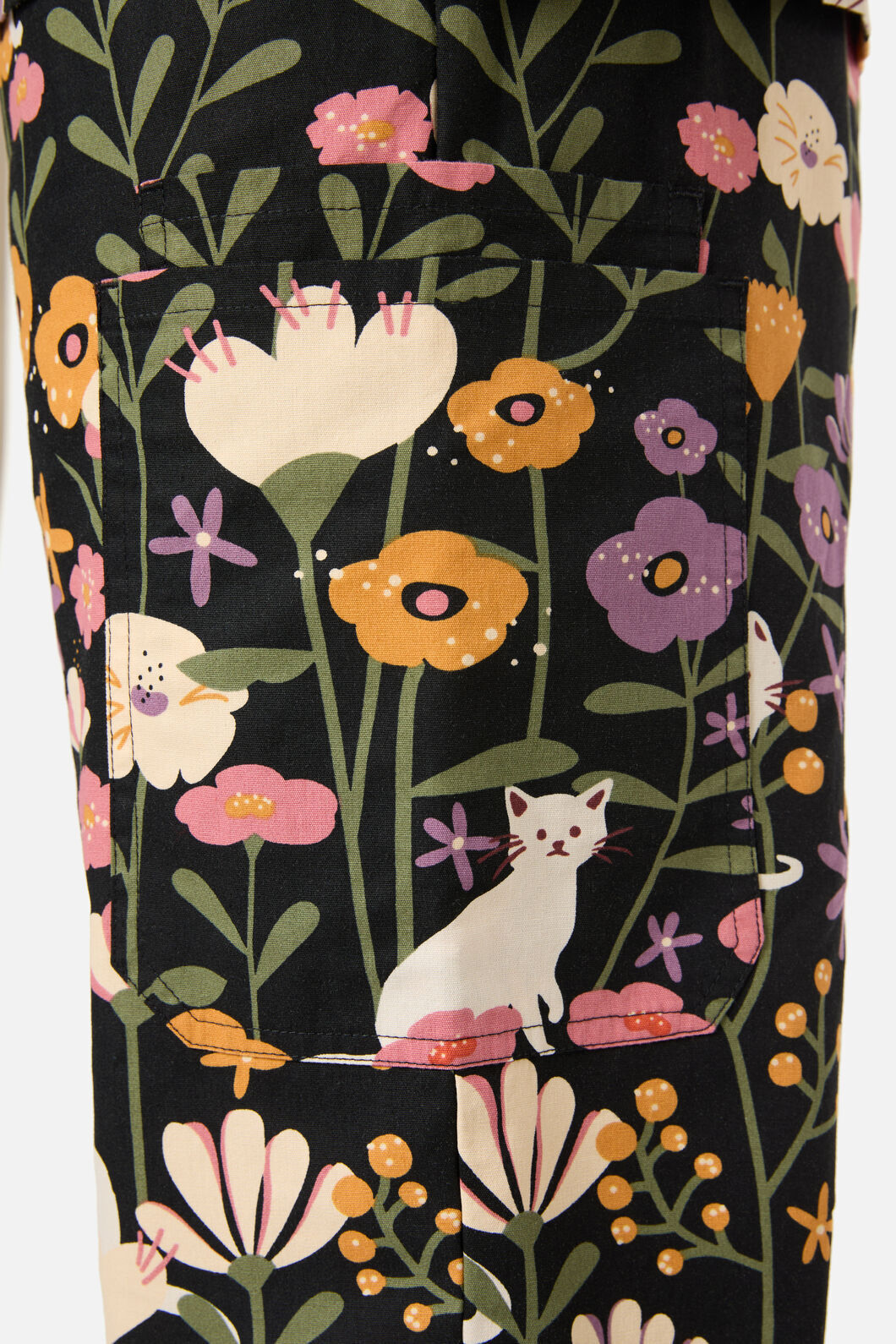 Princess Highway - Zoe Cat scrub set - black