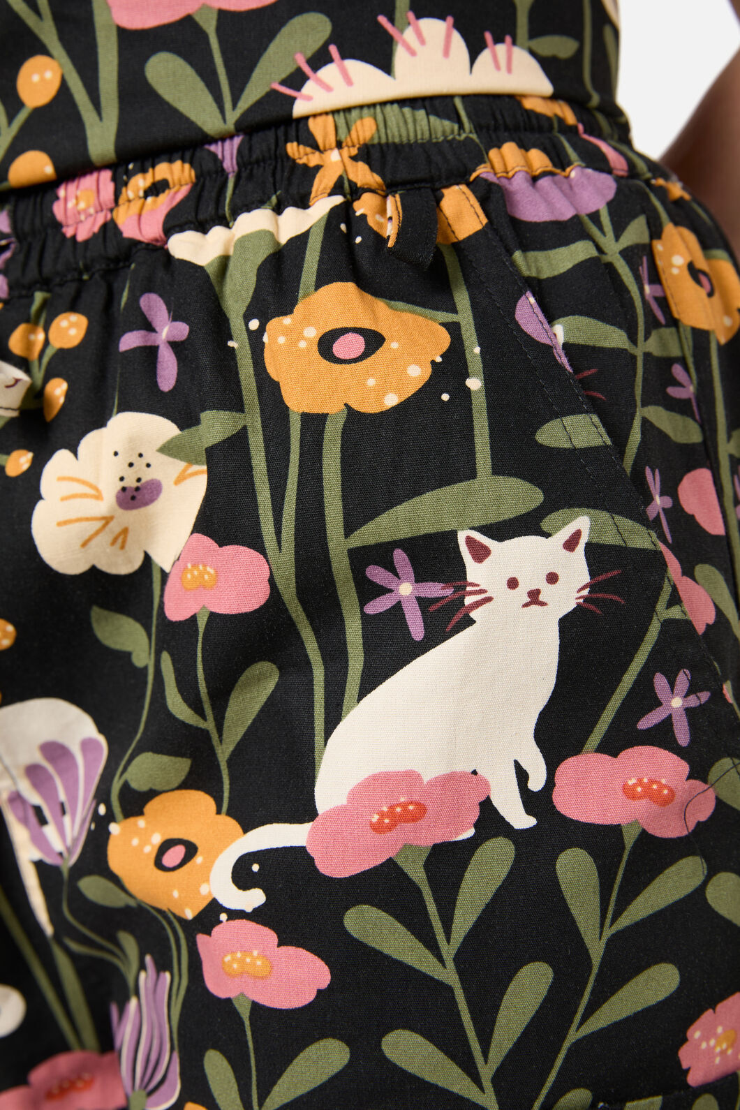 Princess Highway - Zoe Cat scrub set - black