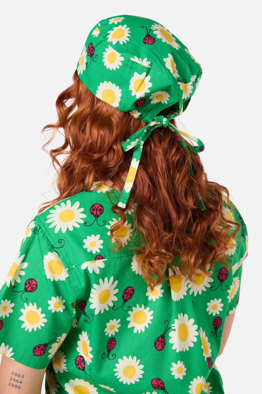 Princess Highway - Daisy Ladybird scrub hat - green