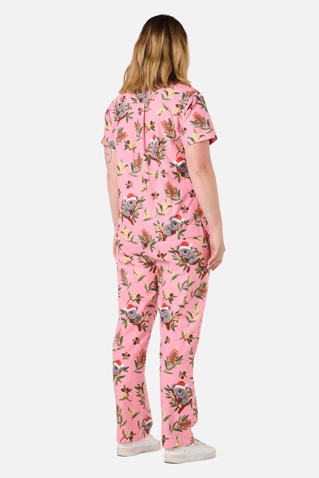 Princess Highway - CHRISTMAS KOALA PINK SCRUB SET - pink