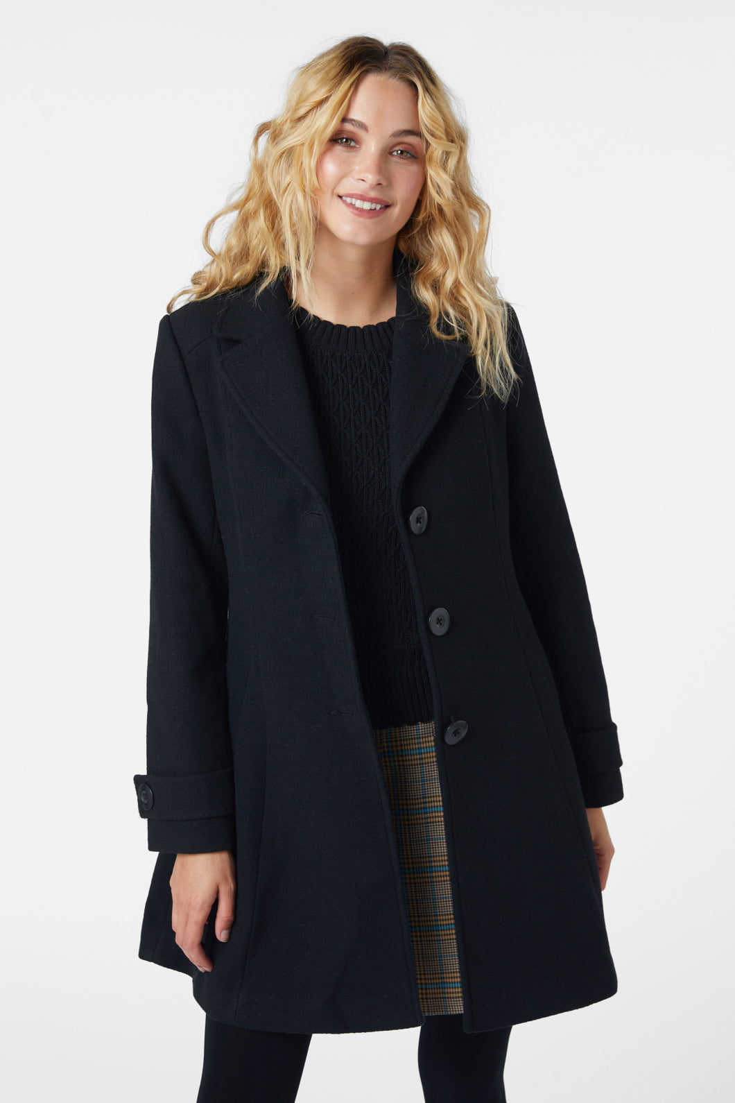 Reiss mabel store coat black