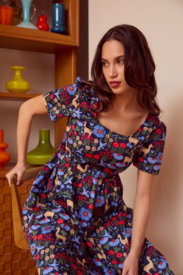 princess highway llama dress Llama V Neck Sleeveless Dress