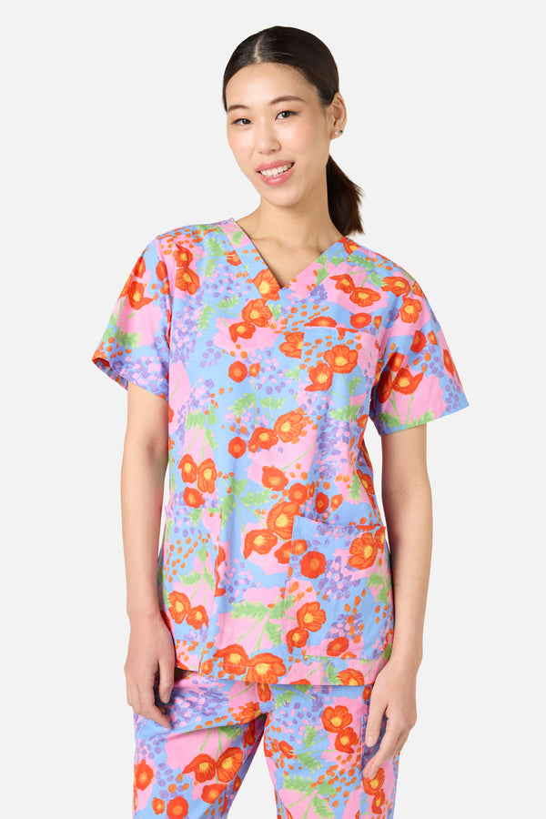 Poppy Dotty Scrub Set