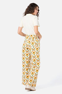 Princess Highway - Sunflower Printed Jean - cream