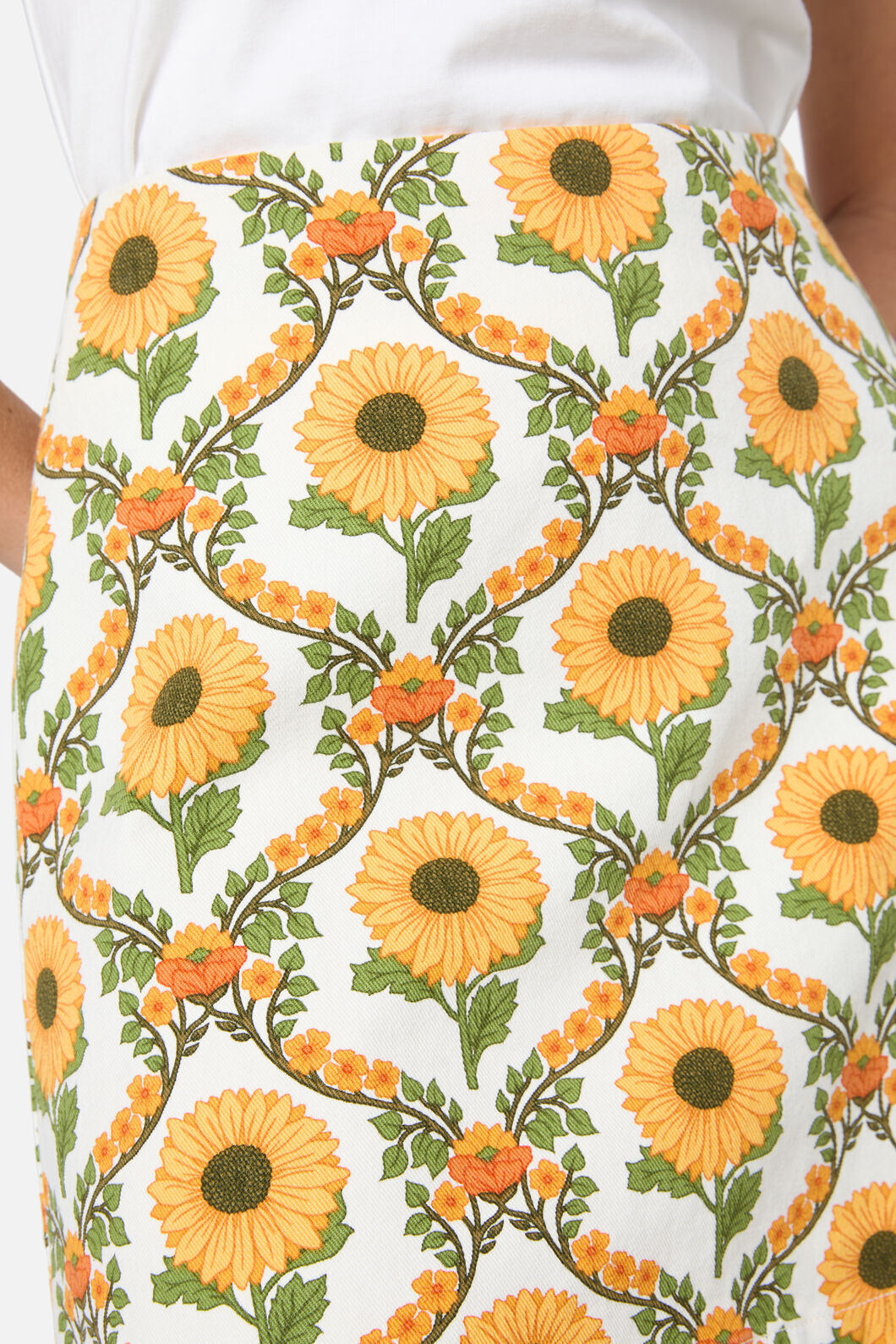 Princess Highway - Sunflower Mini Skirt - cream