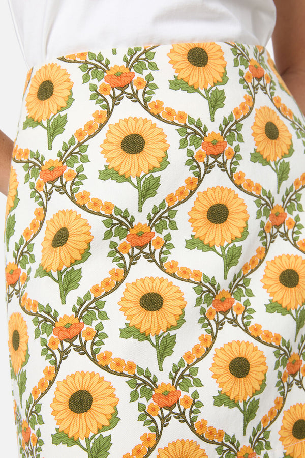 Princess Highway - Sunflower Mini Skirt - cream