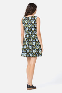 Princess Highway - Sunflower Mini Shift Dress - black