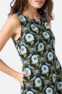 Princess Highway - Sunflower Mini Shift Dress - black