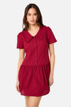 Princess Highway - Andrea Drop Waist Mini Dress - red